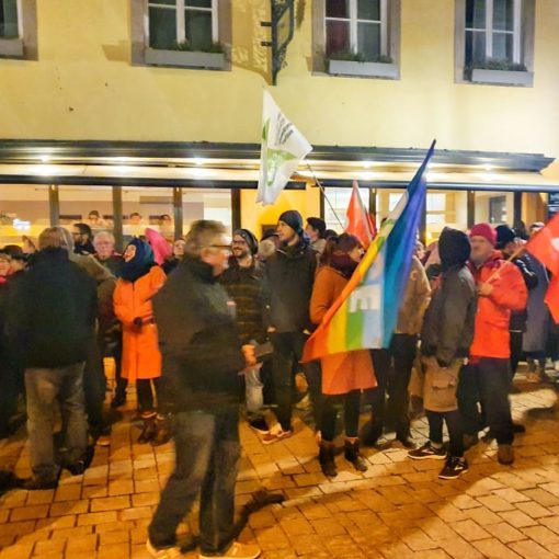 Demo gegen die AfD vor dem Resengörg