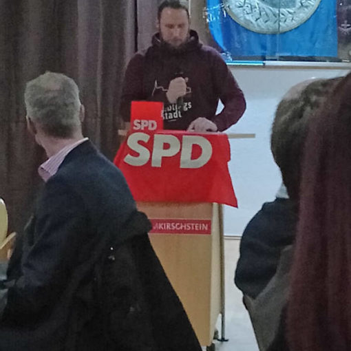 Marc Freisinger beim politischen Aschermittwoch in Kirchehrenbach